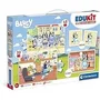 Clementoni Edukit Bluey Coffret Apprentissage 4 en 1 Puzzles Mémo Jeux de Cubes Fabriqué en Italie Dès 4 ans
