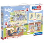 Clementoni Edukit Bluey 4 en 1 Coffret Apprentissage avec Puzzles, Mémo et Cubes de Jeux de Société et de Récréation