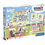 Clementoni Edukit Bluey 4 en 1 Coffret Apprentissage avec Puzzles, Mémo et Cubes de Jeux de Société et de Récréation