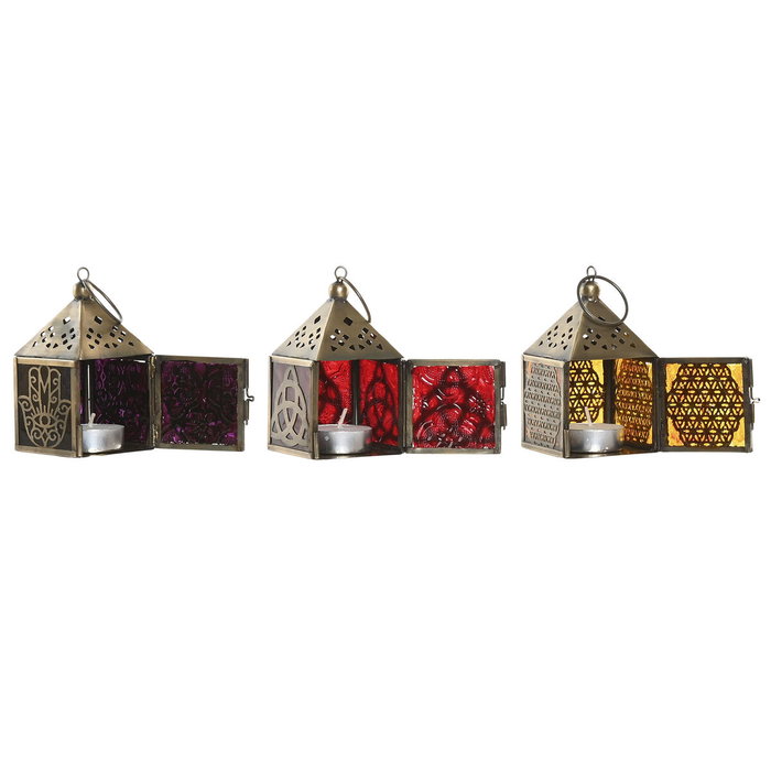 Home ESPRIT Lanterne Design Arabe Doré (Lot de 6)