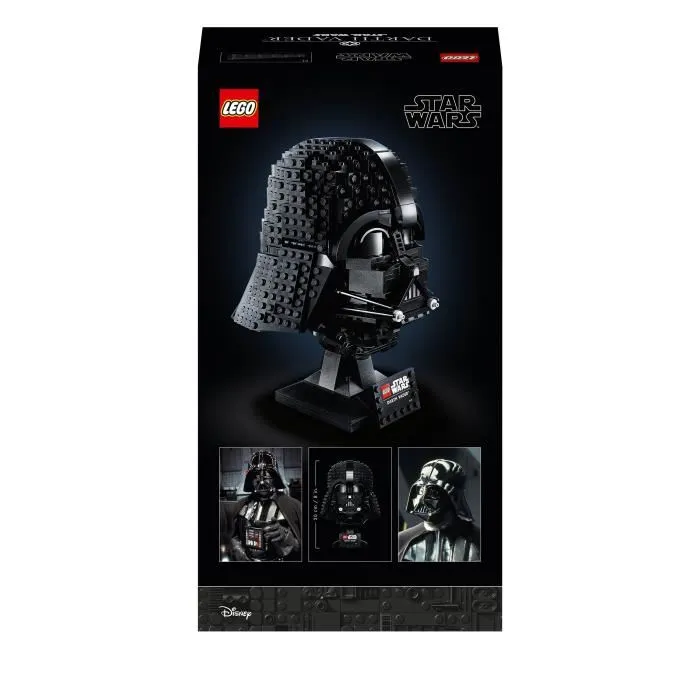 LEGO Star Wars 75304 Casque de Dark Vador, jeu de construction pour adultes, modèle collector, idée cadeau
