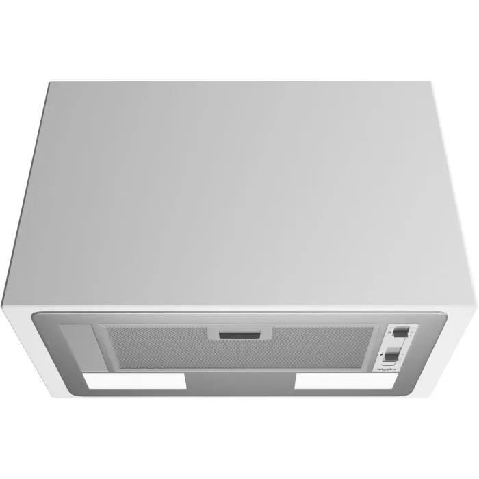 Whirlpool WCT64FLSX - Hotte aspirante intégrable 53 cm, Inox, Débit 332 m³/h max, 3 vitesses, LED, Filtre anti-graisse - Classe énergétique C
