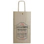 Cook Concept Caisse de vin en bois pour 2 bouteilles avec poignée