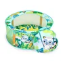 Bright Starts Piscine à balles pliable pour bébé Rowdy Rainforest avec 20 balles, sac de transport inclus (80 cm de diamètre)