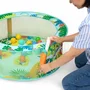 Bright Starts Piscine à balles pliable pour bébé Rowdy Rainforest avec 20 balles, sac de transport inclus (80 cm de diamètre)