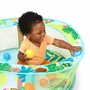 Bright Starts Piscine à balles pliable pour bébé Rowdy Rainforest avec 20 balles, sac de transport inclus (80 cm de diamètre)