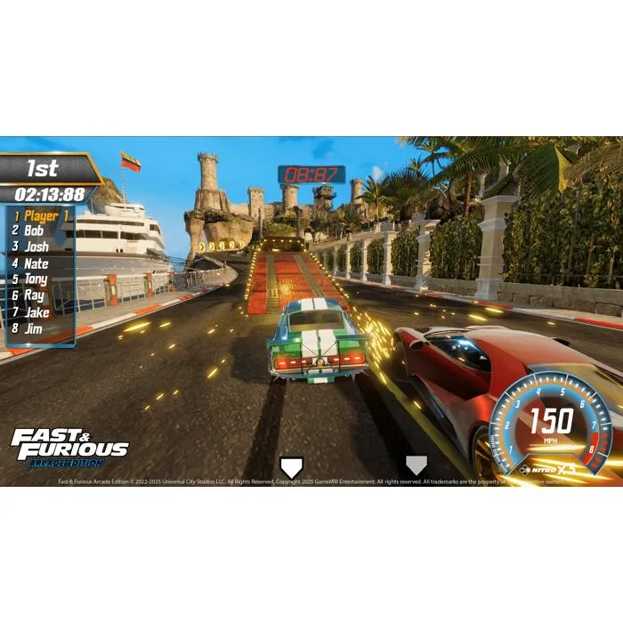 Just For Games - Fast and Furious Arcade Edition - Jeu vidéo de course arcade PS5, supercars sous licence, circuits cinématographiques