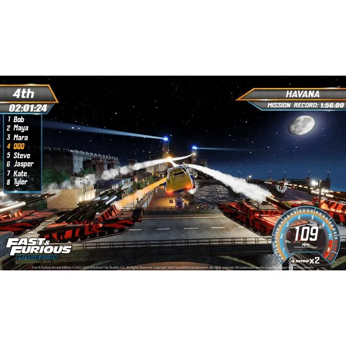 Just For Games - Fast and Furious Arcade Edition - Jeu vidéo de course arcade PS5, supercars sous licence, circuits cinématographiques