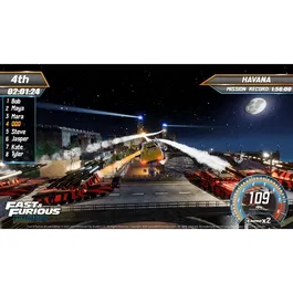 Just For Games - Fast and Furious Arcade Edition - Jeu vidéo de course arcade PS5, supercars sous licence, circuits cinématographiques