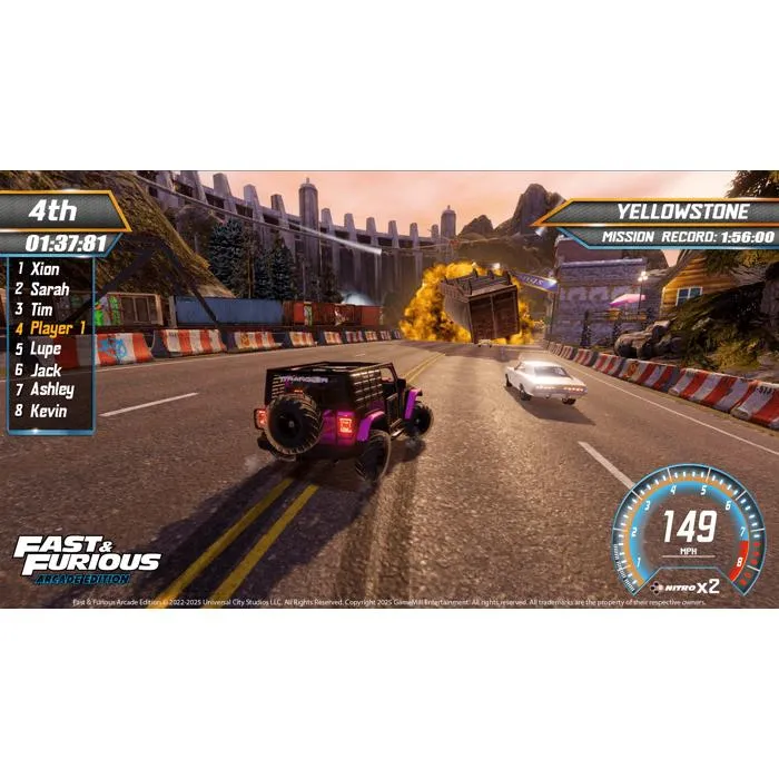 Just For Games - Fast and Furious Arcade Edition - Jeu vidéo de course arcade PS5, supercars sous licence, circuits cinématographiques