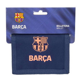 Safta Portefeuille pour supporter avec blason FC Barcelone deuxième équipement, dimensions 12.5 x 9.5 x 1 cm