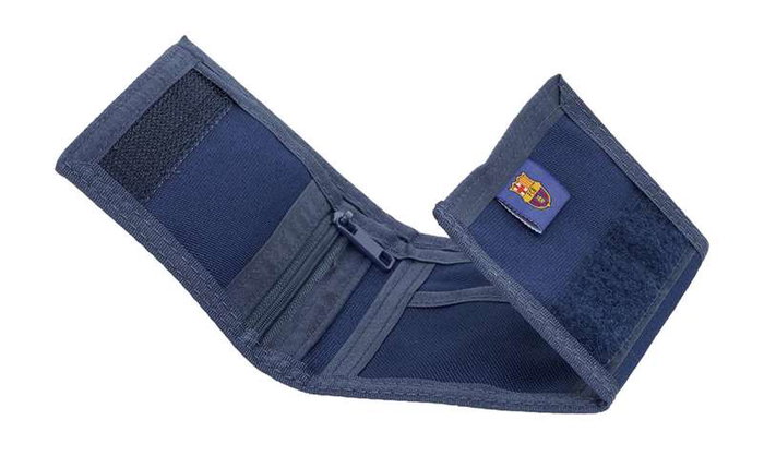 Safta Portefeuille pour supporter avec blason FC Barcelone deuxième équipement, dimensions 12.5 x 9.5 x 1 cm Safta Portefeuille pour supporter avec blason FC Barcelone deuxième équipement, dimensions 12.5 x 9.5 x 1 cm
