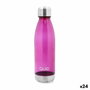 Quid Bouteille de Transport Sarao en Plastique Rose 0,75 L - Lot de 24 Unités - Résistante pour un Usage Quotidien