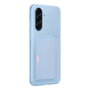 Samsung Coque avec porte-cartes pour Galaxy A56 5G - Bleu