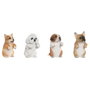 Home ESPRIT Figurine Décorative Blanc Marron (Lot de 4)