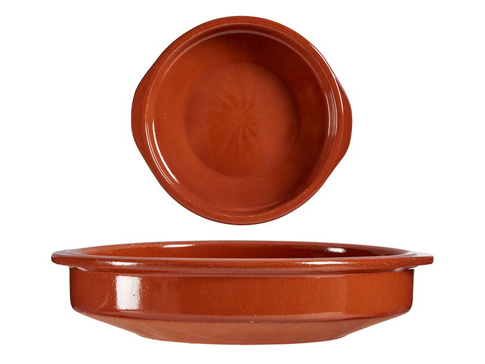 La Dehesa Cazuela Ronde 24 cm, Terre Réfractaire, Couleur Miel (Set de 10)