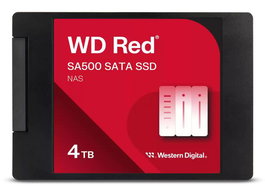 Western Digital WD Red SA500 SSD NAS SATA - Disque SSD 4TB (2,5 pouces) pour serveur NAS 24/7