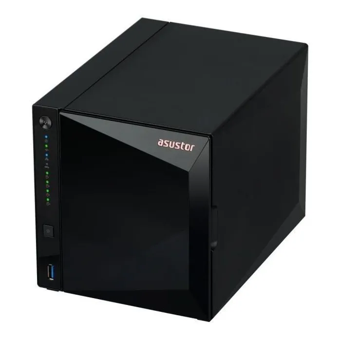 Asustor Drivestor 4 Pro Gen2 NAS AS3304T v2 - Serveur 4 baies, Quad-Core 1.7 GHz, 2 Go DDR4, port 2.5 GbE, pour stockage et streaming 4K