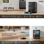Eureka J12 Ultra - Robot Aspirateur Laveur avec Station Automatique de Vidange, Séchage et Recharge, IA DuoDetect 3D, Navigation LiDAR, Autonomie 180 Min - Blanc