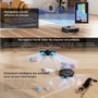 Eureka J12 Ultra - Robot Aspirateur Laveur avec Station Automatique, Noir