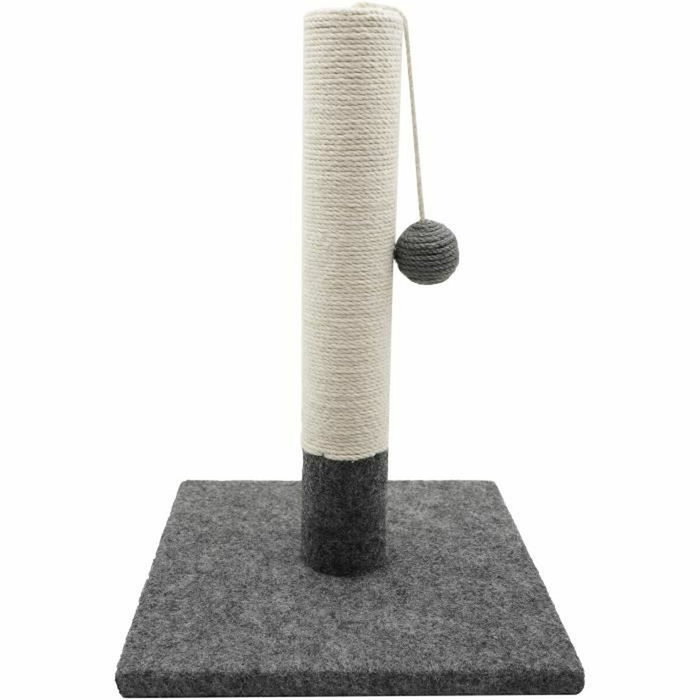 Tyrol Poteau griffoir simple Gris et blanc 42cm