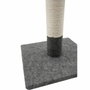 Tyrol Poteau griffoir simple Gris et blanc 42cm