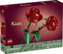Lego 40460 Roses - Set de Fleurs à Construire, 2 Roses Rouges avec Tiges Ajustables, Compatible avec Tulipes 40461 et Bouquet 10280