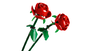 Lego 40460 Roses - Set de Fleurs à Construire, 2 Roses Rouges avec Tiges Ajustables, Compatible avec Tulipes 40461 et Bouquet 10280