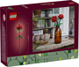 Lego 40460 Roses - Set de Fleurs à Construire, 2 Roses Rouges avec Tiges Ajustables, Compatible avec Tulipes 40461 et Bouquet 10280