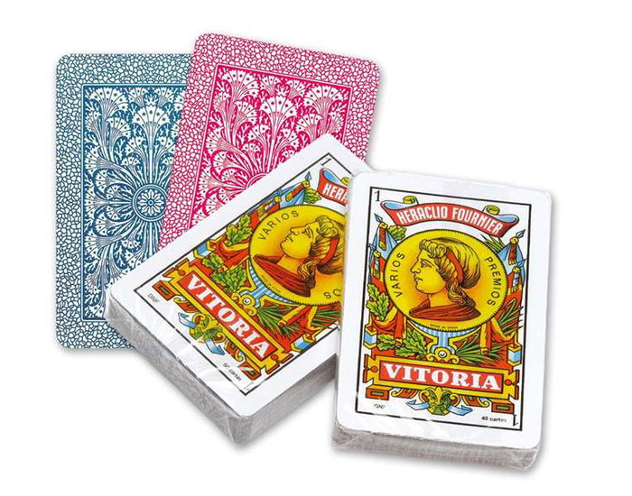 Fournier N°12 - Jeu de cartes espagnol 40 cartes en coffret cellophane - Modèles assortis