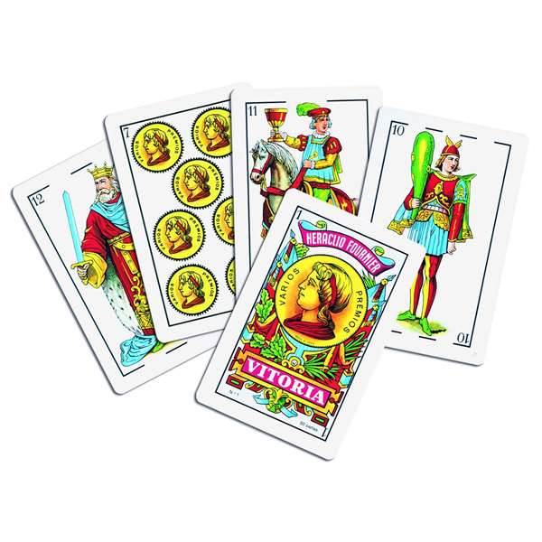Fournier N°12 - Jeu de cartes espagnol 40 cartes en coffret cellophane - Modèles assortis