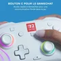 Turtle Beach Afterglow Wave Manette sans fil RGB pour Nintendo Switch 2 - Blanc