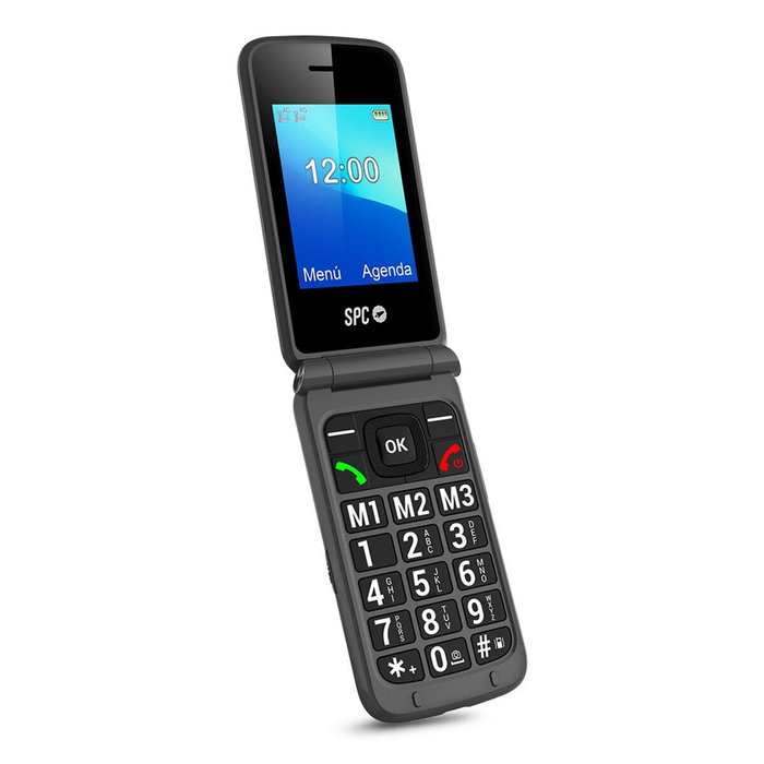 Téléphone portable pour personnes âgées SPC Stella 3 Noir Gris 128 GB 128 MB 2,4"