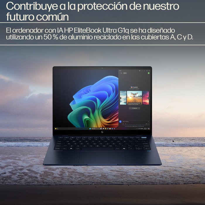 HP Elitebook Ultra G1Q X1E-78-100 - Ordinateur portable 14" 2.2K tactile, Qualcomm Snapdragon X Elite, 32 Go RAM, 1 To SSD, Windows 11 Pro