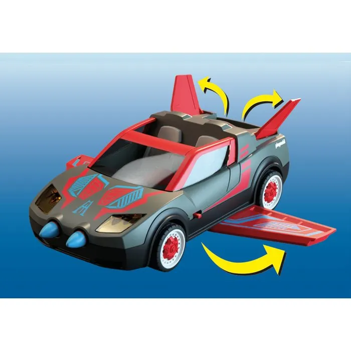 Playmobil 71832 - Véhicule multifonction de super-héros - Set de 70 pièces - Dès 4 ans