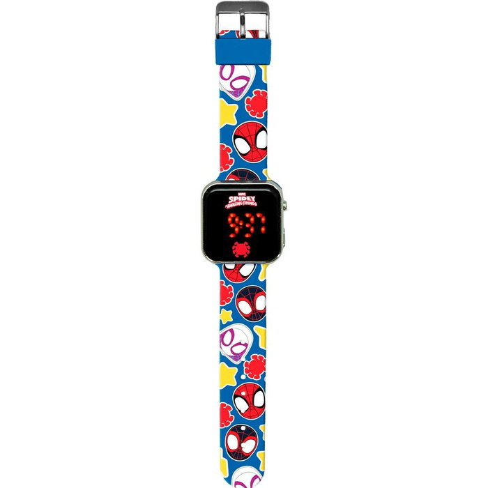 KIDS LICENSING Montre LED Spider-Man the Amazing Friends Marvel pour enfants 18 * 7.5 * 3 cm - Bleu et rouge
