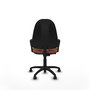 PIQUERAS Y CRESPO Chaise de bureau Algarra, tissu marron, mécanisme contact permanent