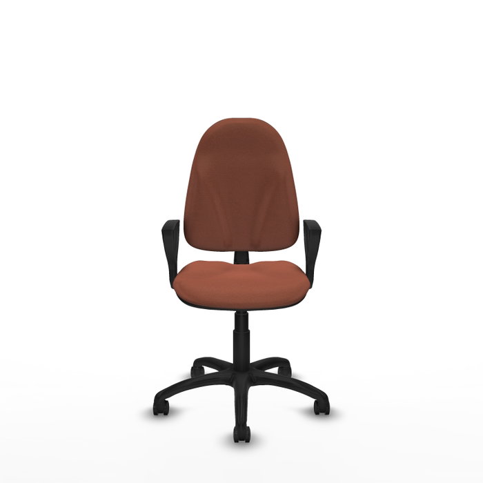 PIQUERAS Y CRESPO Chaise de bureau Algarra, tissu marron, mécanisme contact permanent PIQUERAS Y CRESPO Chaise de bureau Algarra, tissu marron, mécanisme contact permanent