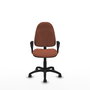 PIQUERAS Y CRESPO Chaise de bureau Algarra, tissu marron, mécanisme contact permanent