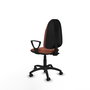 PIQUERAS Y CRESPO Chaise de bureau Algarra, tissu marron, mécanisme contact permanent