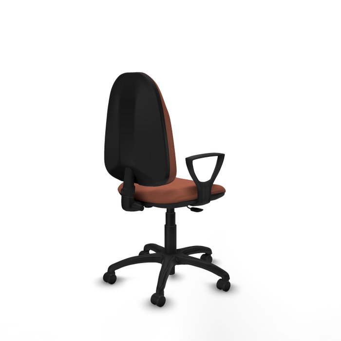 PIQUERAS Y CRESPO Chaise de bureau Algarra, tissu marron, mécanisme contact permanent PIQUERAS Y CRESPO Chaise de bureau Algarra, tissu marron, mécanisme contact permanent