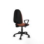PIQUERAS Y CRESPO Chaise de bureau Algarra, tissu marron, mécanisme contact permanent
