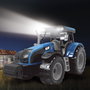 TACHAN Tractor Bleu avec Remorque Jouet 1:32 - À Friction, avec Lumières et Sons - Référence T0105 - Jouet Agricole Enfant