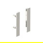 HERRAJES ALK Jeu de Fixation Frontale Qube H90 H120 H185 Blanc Hauteur H185