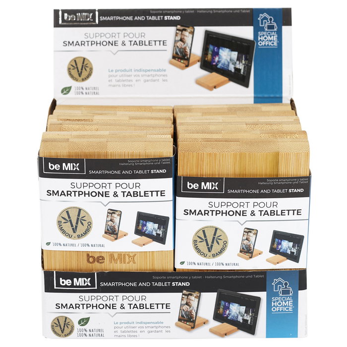 Be Mix Support Mobile et Tablette en Bambou Be Mix Support Mobile et Tablette en Bambou