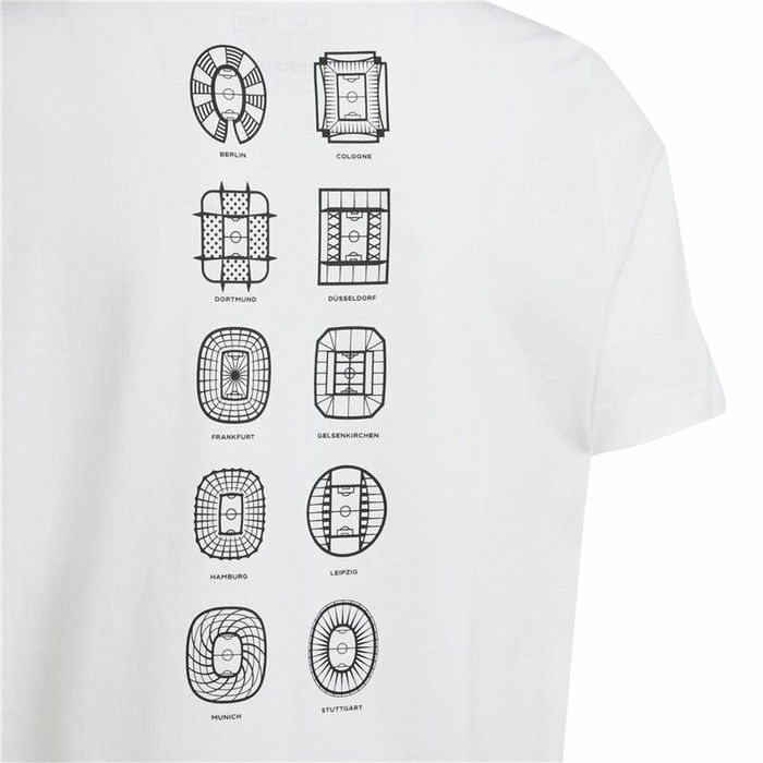 T shirt à manches courtes Adidas EURO 24 Blanc