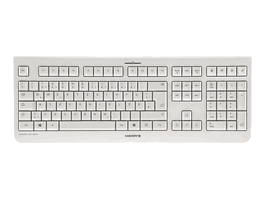 Cherry DW3000G / JD-0710DE-0 Souris et Clavier Ensemble Sans Fil avec Pavé Numérique, Gris Clair
