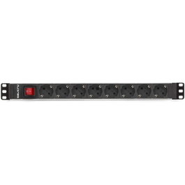 Salicru SPS 8F PDU Schuko Réglette de distribution 19 pouces Rack 16A 250V AC