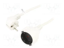 GOOBAY Rallonge réseau H05VV-F 3G1,5mm2 10m Blanc