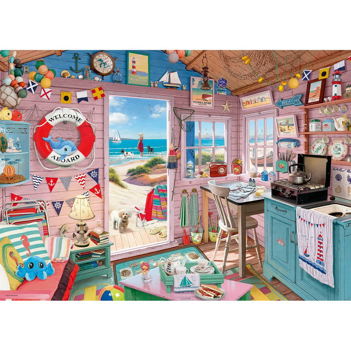 Ravensburger Puzzle Cabanon de la plage 1000 pièces Ravensburger Puzzle Cabanon de la plage 1000 pièces